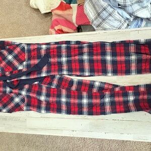 Aerie Red and Blue Plaid Pajama Pants